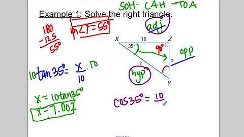 Unit 2 Lesson 7 Right Triangle Trigonometry VIDEO