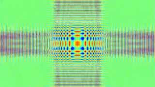 Intersecting Slits Wave Interference Pattern