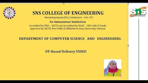 DT Based delivery -VIDEO|Group Discussion|SNS Institutions