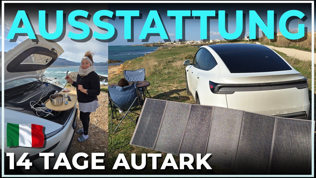 14 Tage & 4000km im Tesla Model Y ohne Campingplatz durch Italien: Das haben wir dabei!