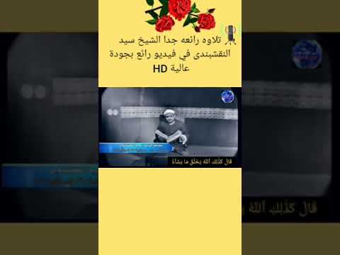 تلاوه رائعه جدا الشيخ سيد النقشبندى في فيديو رائع بجودة عالية HD 