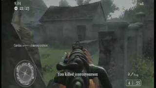 Iron Sight  Kar98 on St. Mere Eglise,France COD2 Dolby Digital