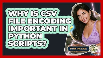Why Is CSV File Encoding Important In Python Scripts? - Python Code School