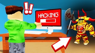 The BEAST FOUND ME While HACKING! (Roblox Flee The Facility)