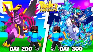 300 Ngày Minecraft SIÊU TIẾN HÓA Pixelmon Thu Phục BĂNG VƯƠNG CALYREX ICE RIDER !!