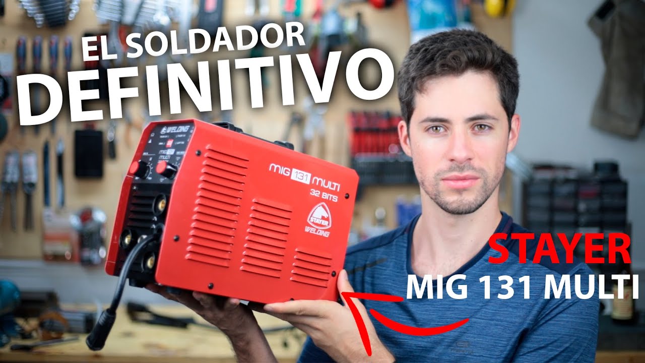 Stayer Equipo de soldadura Inverter MIG 131 MULTI (Corriente de soldadura:  120 A, Grosor de electrodo: 1,6 mm - 3,2 mm)