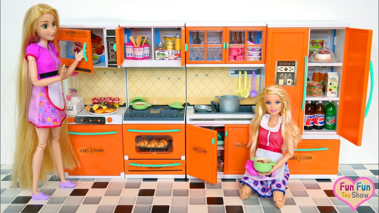 Jogo de Cozinha para a Tati ✨ #barbie #unboxing 