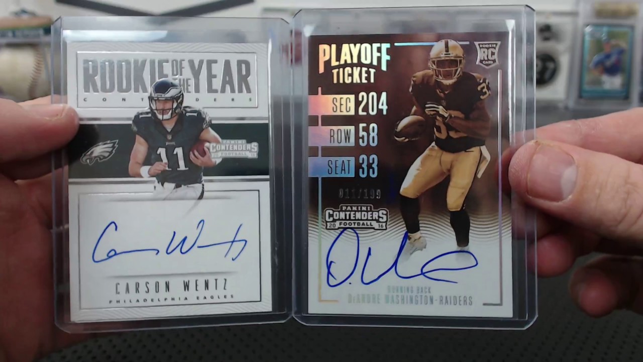 2016 Panini Contenders Football 12 Box Case Break #2 Hit Recap
