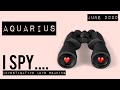 Aquarius "I Spy...." Investigative Love Reading June 2020 *Their True Intentions*
