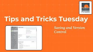 Saving and Version Control