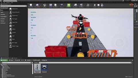 18.- Crear Juego Móvil desde cero con UE4. Añadir BluePrint de Moneda a la plataforma.