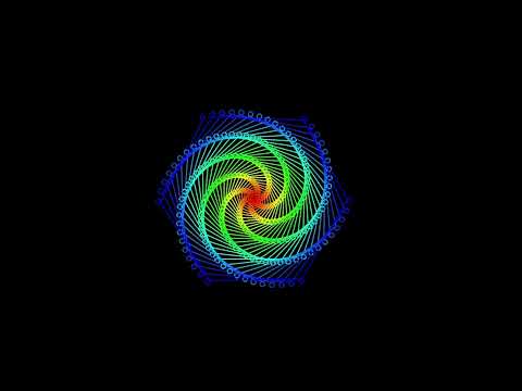 Hypnotic Python Spiral Animation (made using Turtle)