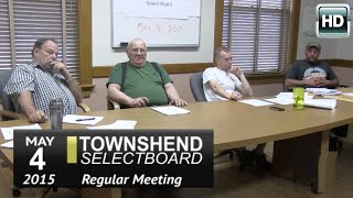 Townshend Selectboard Mtg: 5/4/15