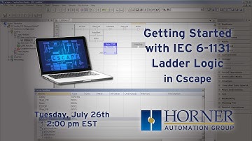 Getting Started with IEC 6-1131 Ladder Logic in Cscape