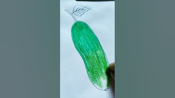 Easy Cucumber 🥒🥒 Drawing | #shorts