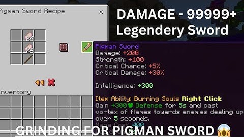 I AM GRINDING FOR PIGMAN SWORD IN CRAFTERSMC HYPIXEL 😱 || Easy Way to Grind Pigman sword 😀 ||