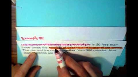 Solving a Word Problem using a System of Equations (Example 1) ... MathWOEs