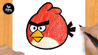 #28 How to Draw an Angry Birds - Easy Drawing Tutorial screenshot 5