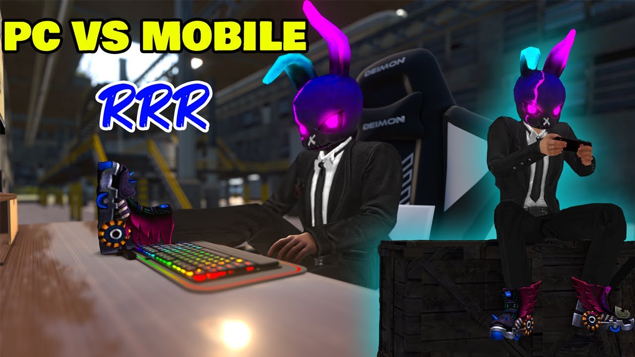 pc vs mobile free fire | mr triple r | mr triple r funny video - YouTube