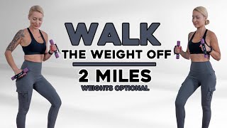 2 MILE FAST WALK At Home | Fitness Videos