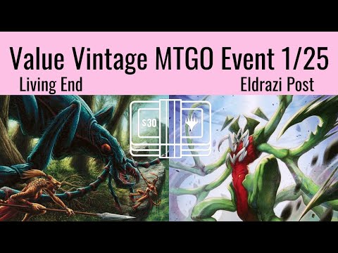 Living End $30 Value Vintage 1/25 MTGO Event Recap + Gameplay