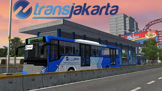 Busway [Transjakarta] II Versi Busidd Bus Simulator Indonesia screenshot 4