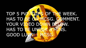 MCSG Network! Top 5 PvP Clips of the week!