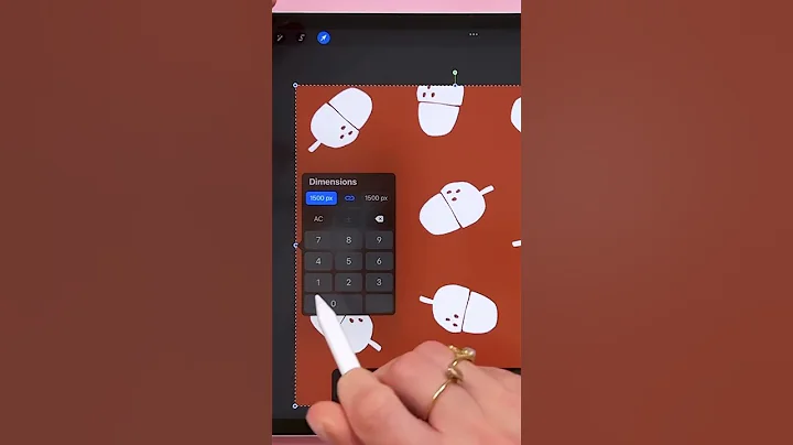Half-Drop pattern in Procreate