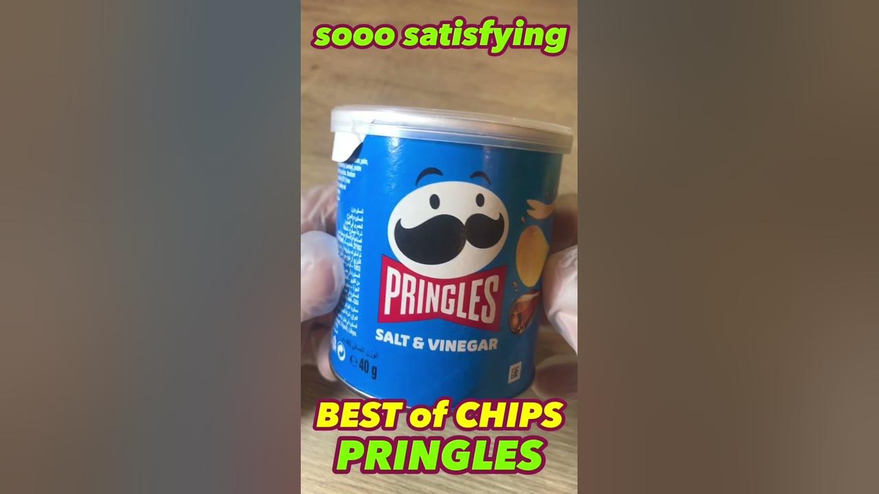 Blue color Pringles #satisfying #viralshort #asmreating #potatochips # ...