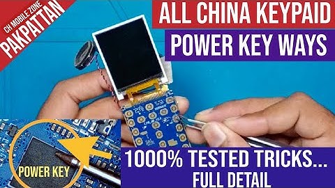 keypad mobile power key not working solution /all china mobile power button jumper / ch mobile zone