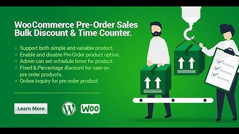 WooCommerce Pre-Order Sales, Bulk Discount & Time Counter