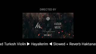 Sad Turkısh Violin ► Hayallerim ◄ Slowed + Reverb Haktanash Resimi