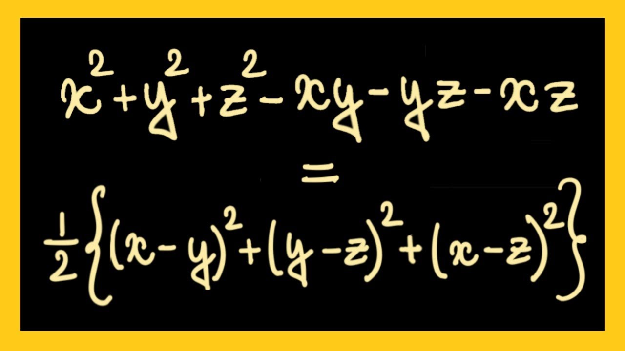 X2 Y2 Z2 Xy Yz Xz Formula X2 Y2 Z2 Xy Yz Xz Identity X² Y² Z² Xy Yz