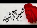 Shamim Aara Shabina name's Calligraphy video #Calligraphy #Calligrapher #art #nameart #viral #foryou