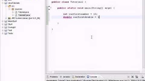 Java Tutorials Part 2 - Variables, Data Types etc.