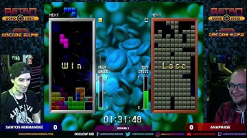 Santos Hernandez vs Anaphase (Rd 1) - Tetris: The Grand Master - Houston Arcade Expo 2025