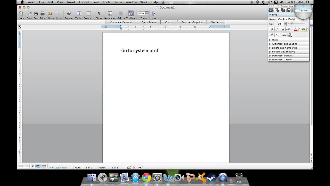 how to change your mac cursor size.