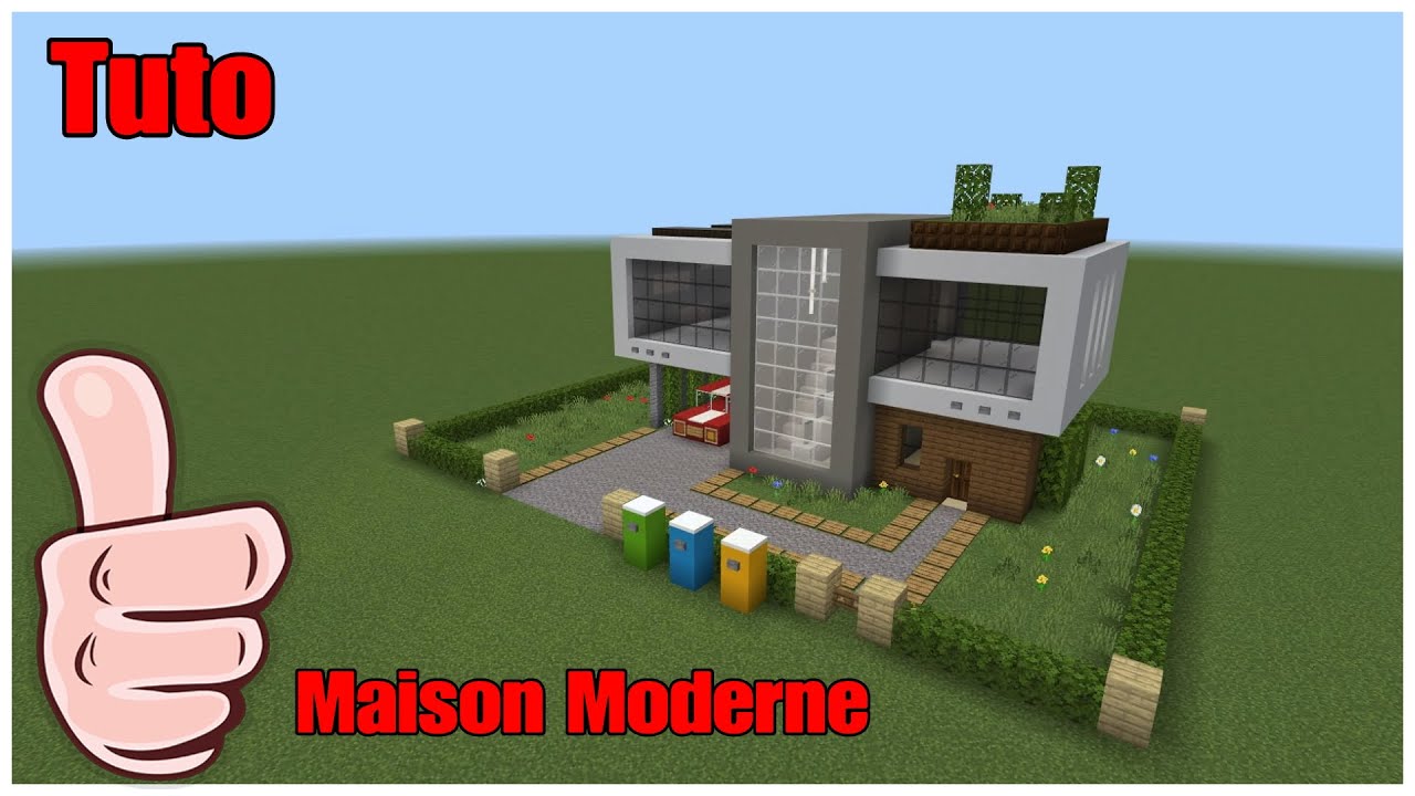 [Tuto] Comment faire une maison moderne sur Minecraft Partie 1 😎 - YouTube
