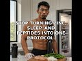 Stop turning zinc, sleep, and peptides into one protocol.