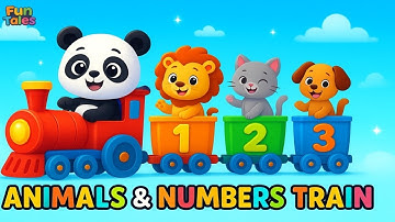 Numbers Train 0–10 with Safari Animals | Fun Counting for Kids