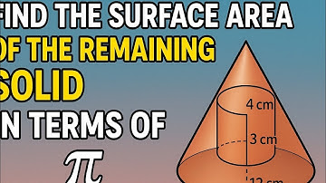 Aright circular cone, whose height is 6 cm and radius of base is 12 cm, a right circular