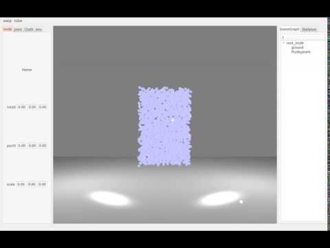 SPH based fluid simulation - realtime