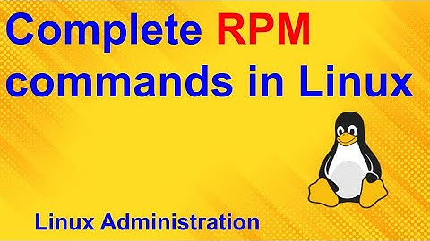 complete rpm commands
