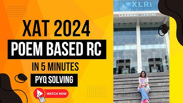 Poem Based RC XAT 2024 PYQ| Poem Patterns in XAT| XAT Poem Resources| Best for Poem RC