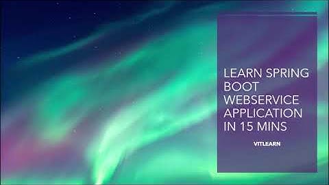 SpringBoot WebService Tutorial for Beginners!!! - VITLearn
