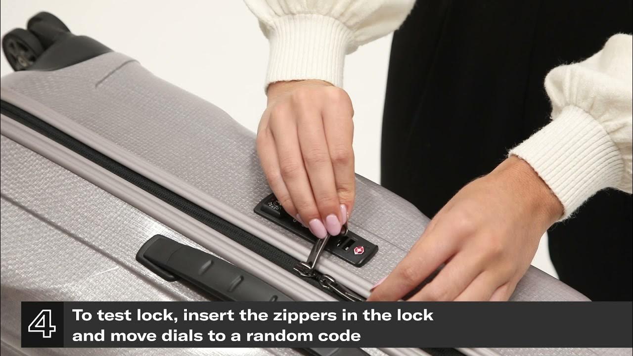 Samsonite CLite Lock instruction YouTube