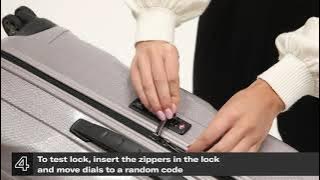 Samsonite C-Lite - Lock instruction