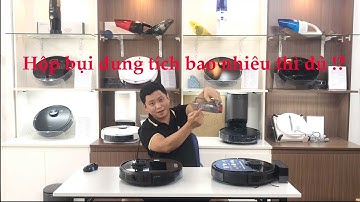 Hộp bụi của robot hút bụi lau nhà ecovacs deebot t5 max có dung tích bao nhiêu?