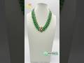 Silver Moissanite Pendant with African Strawberry Beads & Swarovski Pearls Necklace