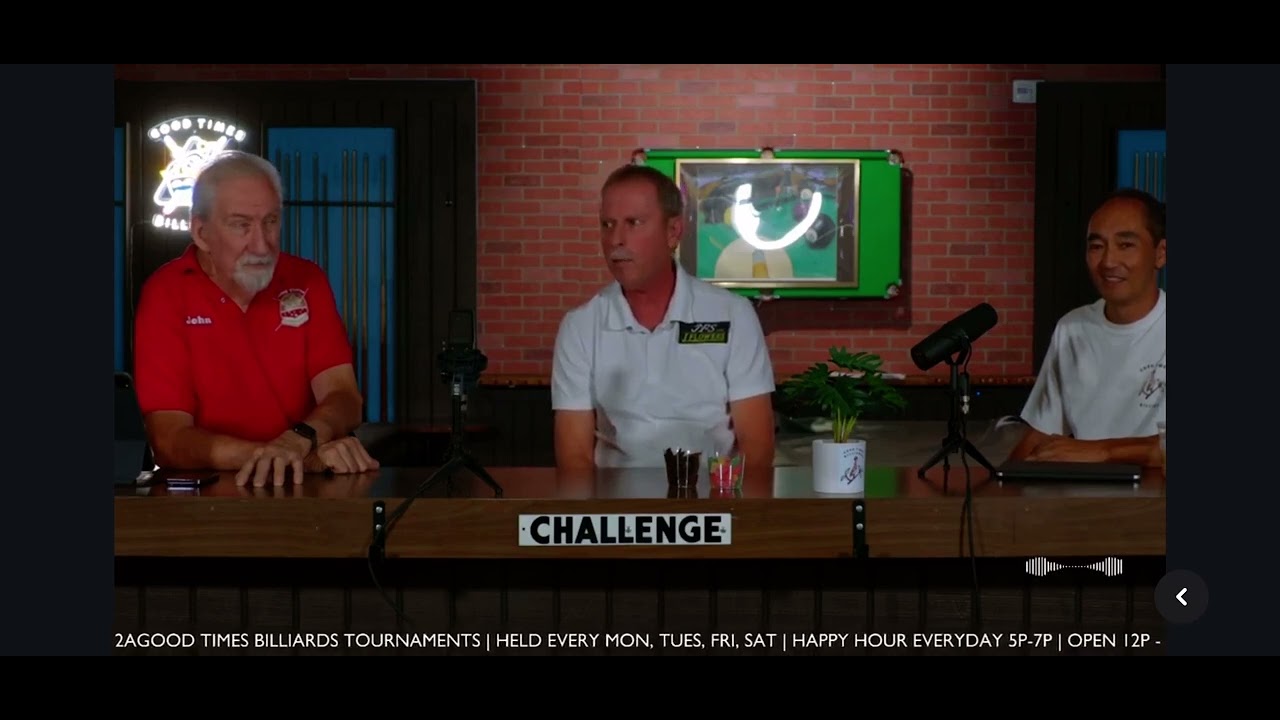 Podcast with Earl Strickland at Good Times Billiards, Lakewood, CA